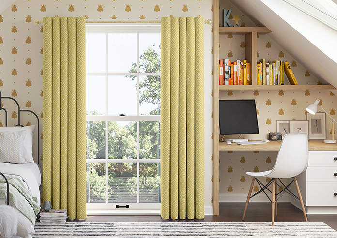 Newquay, Mustard - Made to Measure Curtain - Image 3